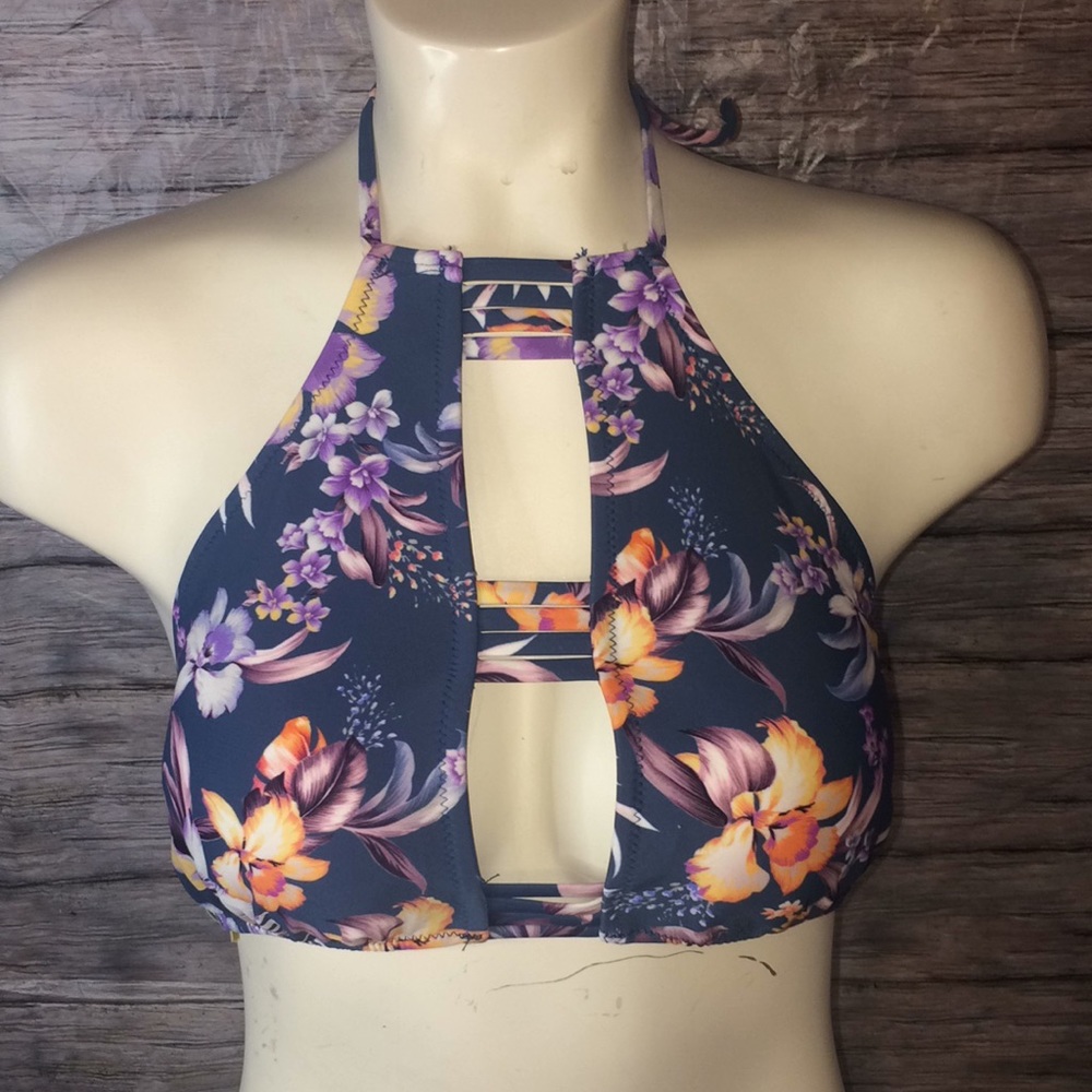 Express Floral Print Bikini Top